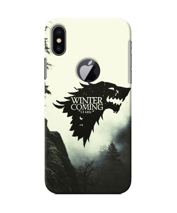 Winter Coming Stark Iphone X Logocut Back Cover