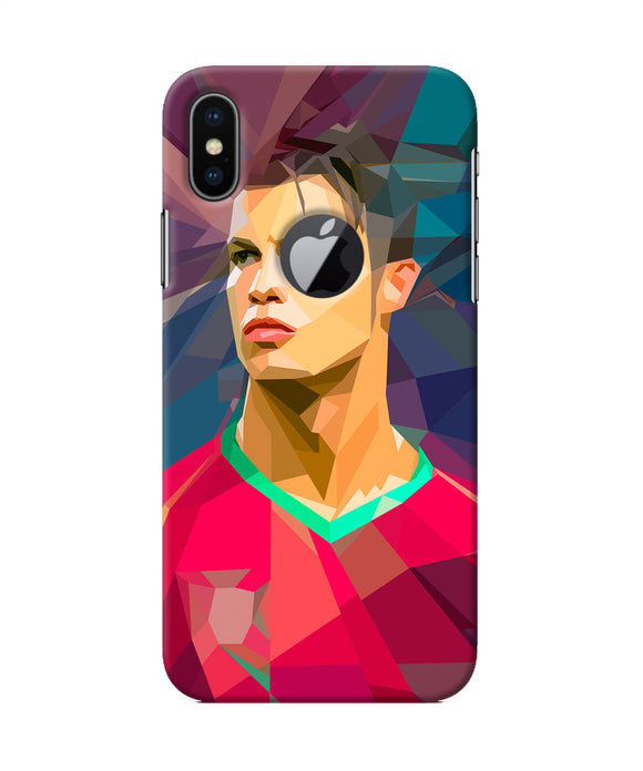 Abstract Ronaldo Iphone X Logocut Back Cover