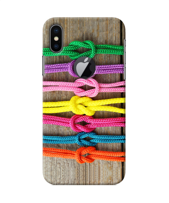 Colorful Shoelace Iphone X Logocut Back Cover
