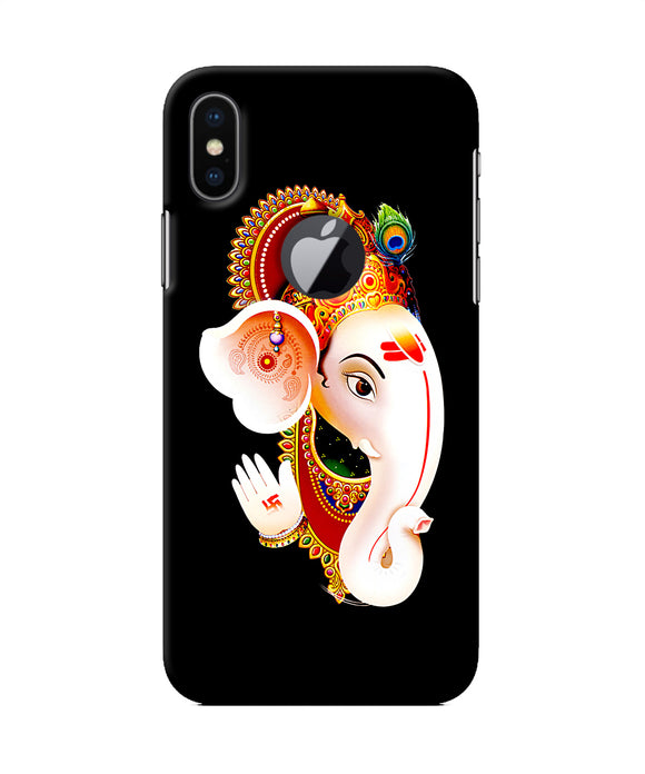 Lord Ganesh Face Iphone X Logocut Back Cover