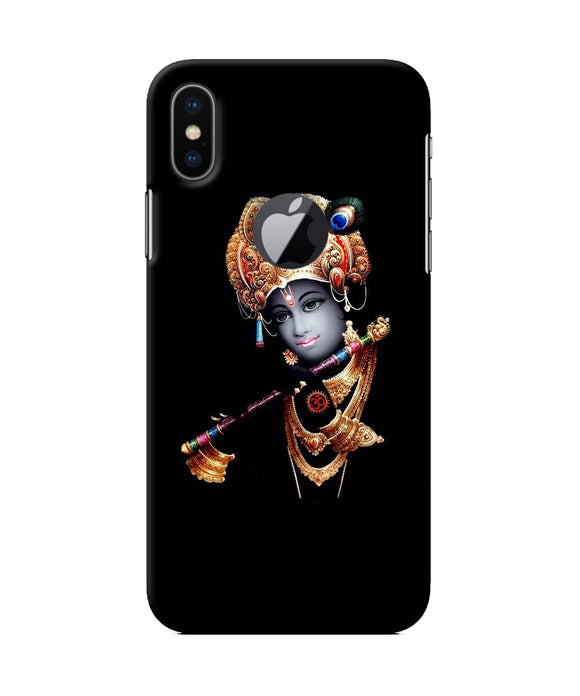 Lord Krishna With Fluet Iphone X Logocut Back Cover