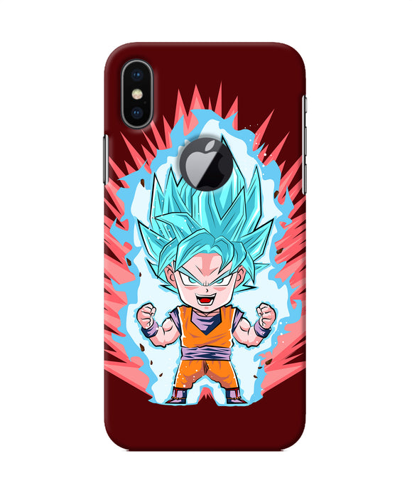 Goku Little Character Iphone X Logocut Back Cover