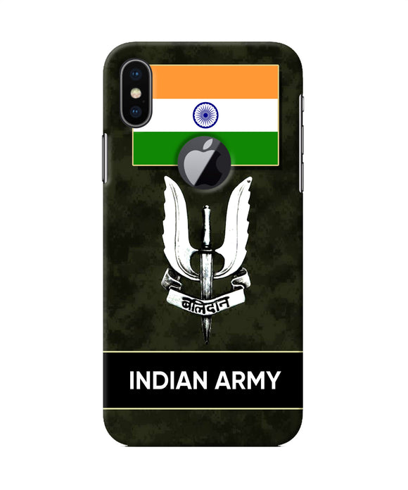 Indian Flag Balidan Logo Iphone X Logocut Back Cover