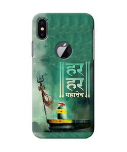 Har Har Mahadev Shivling Iphone X Logocut Back Cover