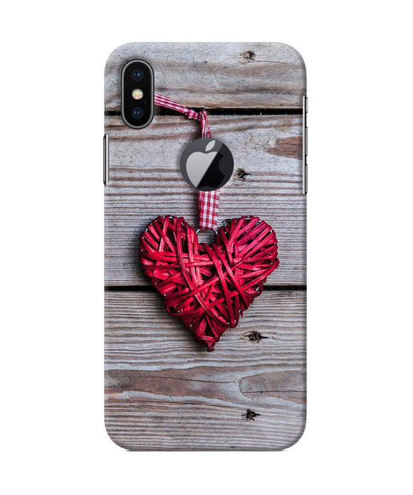 Lace Heart Iphone X Logocut Back Cover