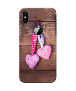 Two Gift Hearts Iphone X Logocut Back Cover