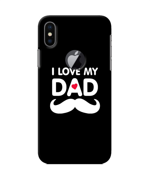 I Love My Dad Mustache Iphone X Logocut Back Cover