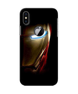 Ironman Half Face Iphone X Logocut Back Cover