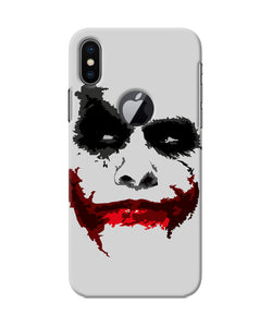 Joker Dark Knight Red Smile Iphone X Logocut Back Cover