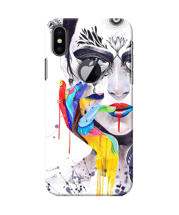 Girl Color Hand Iphone X Logocut Back Cover