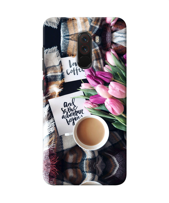 Love Coffee Quotes Poco F1 Back Cover