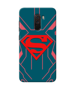 Superman Techno Poco F1 Real 4D Back Cover