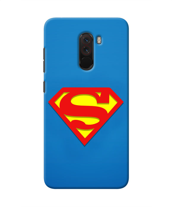 Superman Blue Poco F1 Real 4D Back Cover