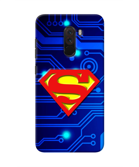 Superman Abstract Poco F1 Real 4D Back Cover