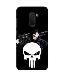 Punisher Character Poco F1 Real 4D Back Cover