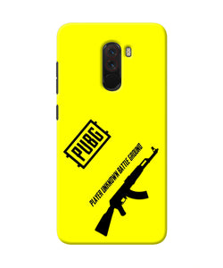 PUBG AKM Gun Poco F1 Real 4D Back Cover