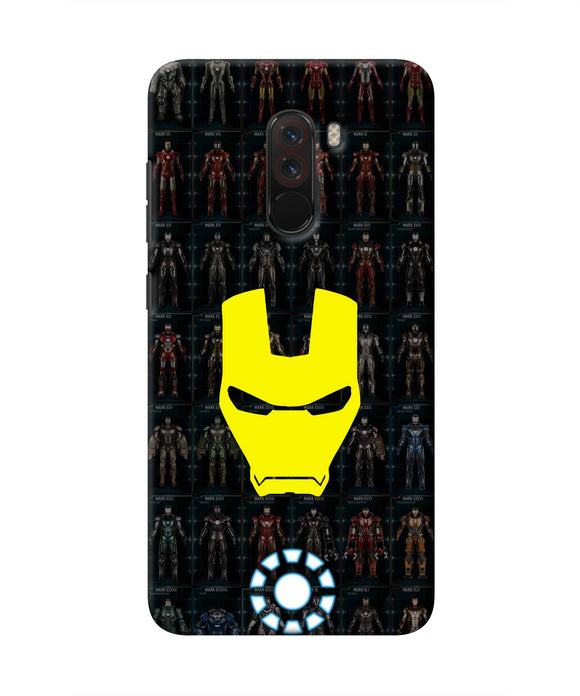 Iron Man Suit Poco F1 Real 4D Back Cover