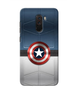 Captain America Suit Poco F1 Real 4D Back Cover