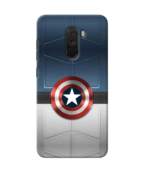 Captain America Suit Poco F1 Real 4D Back Cover