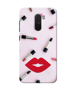 Lips Lipstick Shades Poco F1 Real 4D Back Cover