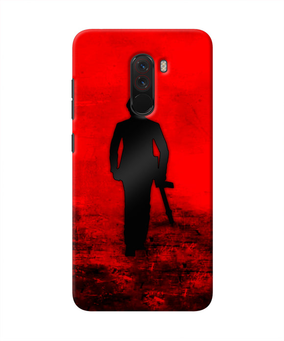 Rocky Bhai with Gun Poco F1 Real 4D Back Cover