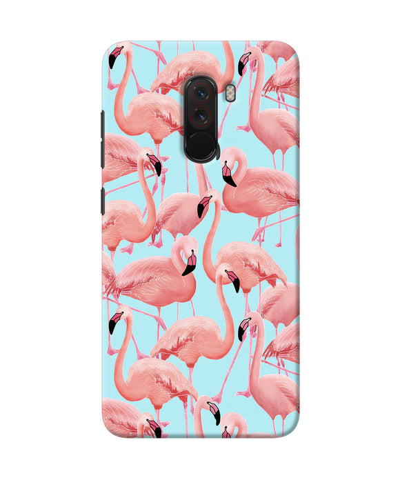 Abstract Sheer Bird Print Poco F1 Back Cover