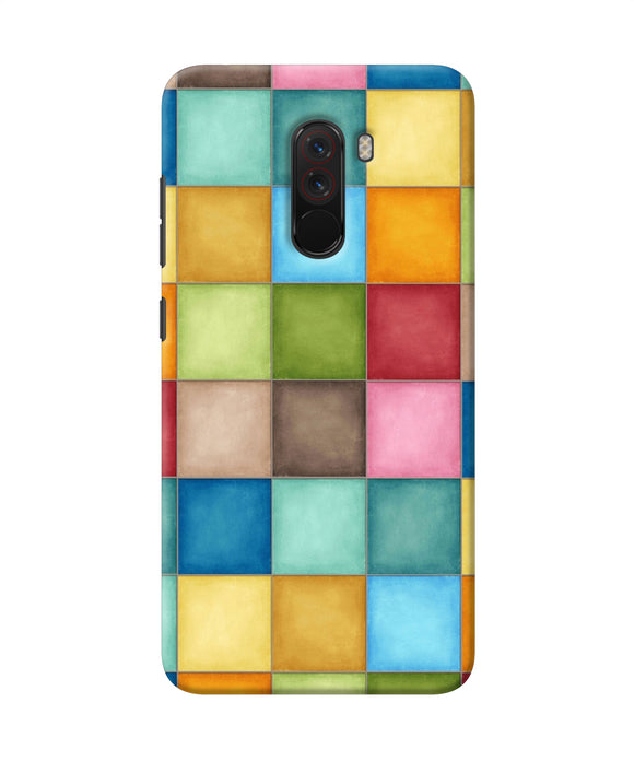 Abstract Colorful Squares Poco F1 Back Cover