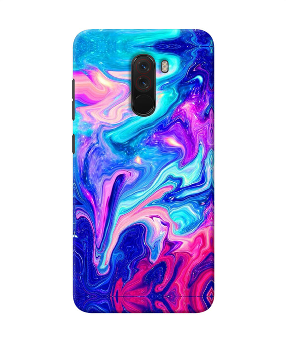 Abstract Colorful Water Poco F1 Back Cover