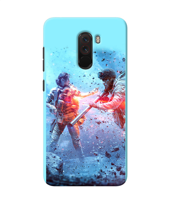 Pubg Water Fight Poco F1 Back Cover