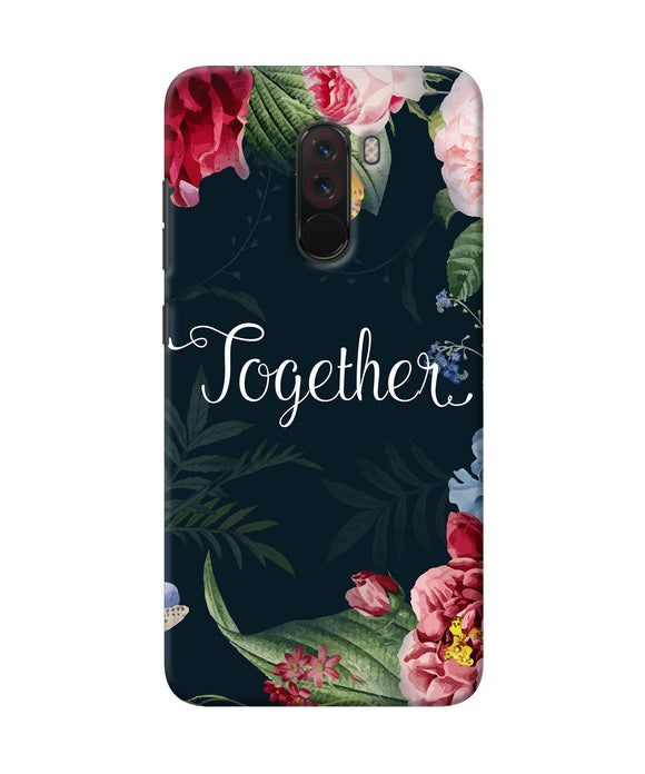 Together Flower Poco F1 Back Cover