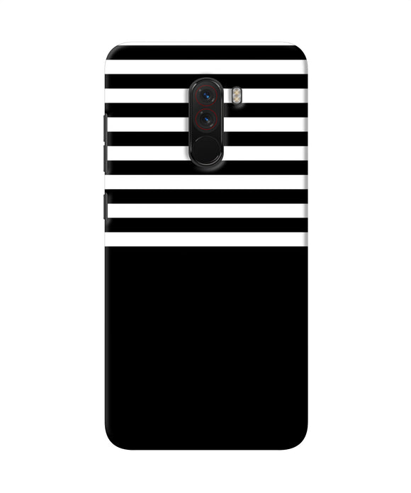 Black And White Print Poco F1 Back Cover