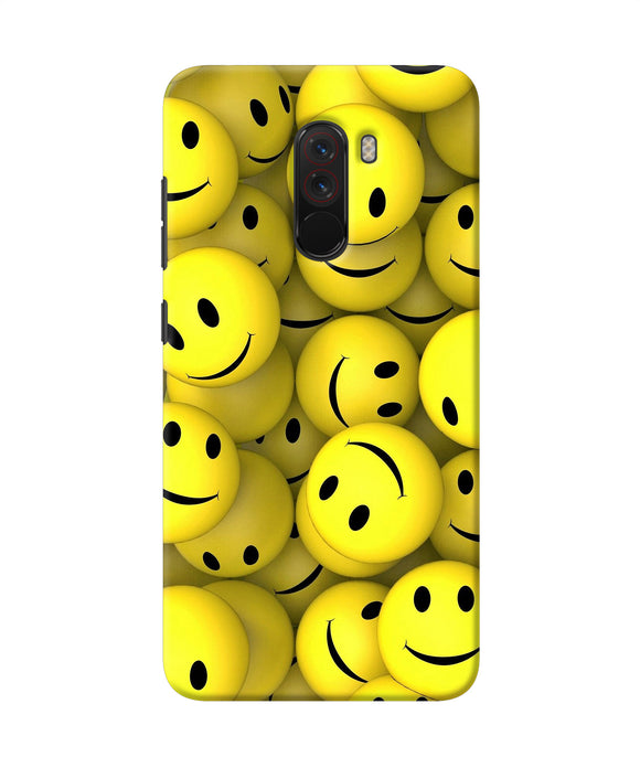Smiley Balls Poco F1 Back Cover