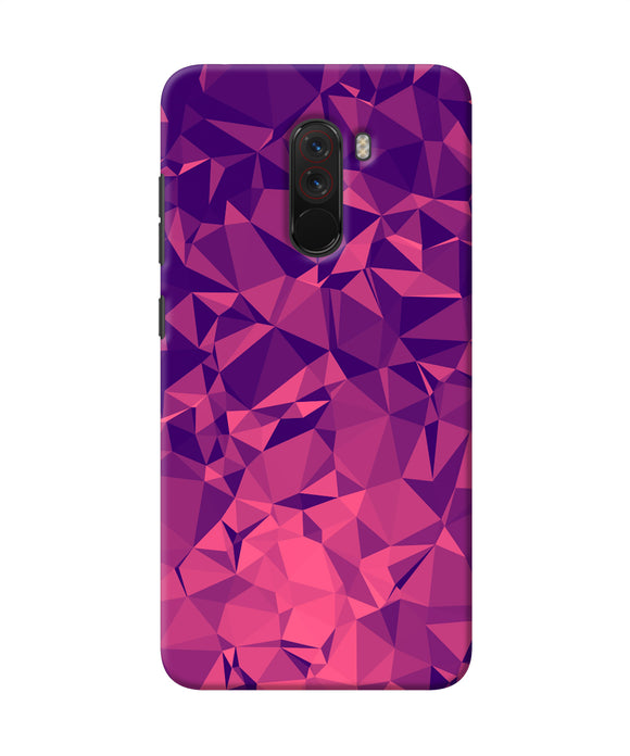 Abstract Red Blue Shine Poco F1 Back Cover