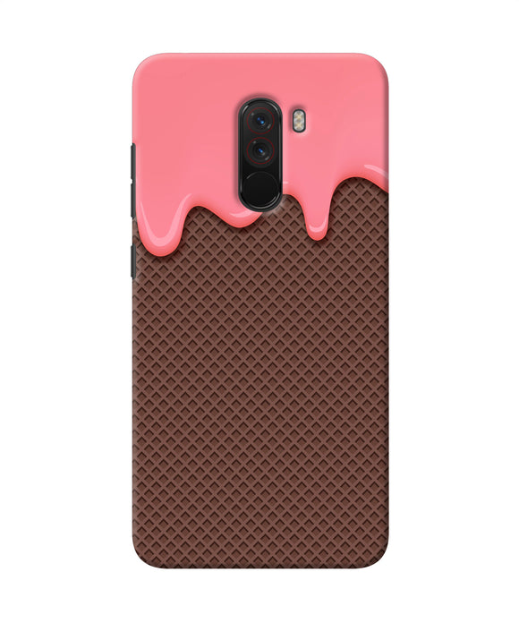 Waffle Cream Biscuit Poco F1 Back Cover