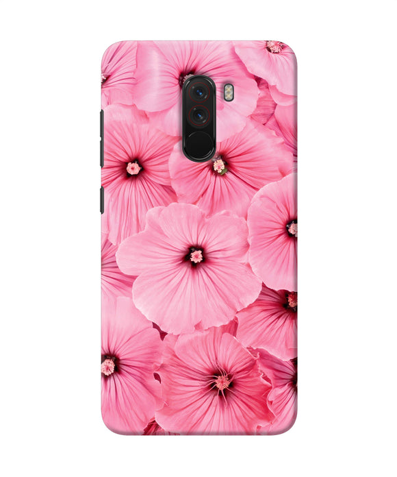 Pink Flowers Poco F1 Back Cover