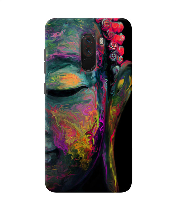 Buddha Face Painting Poco F1 Back Cover