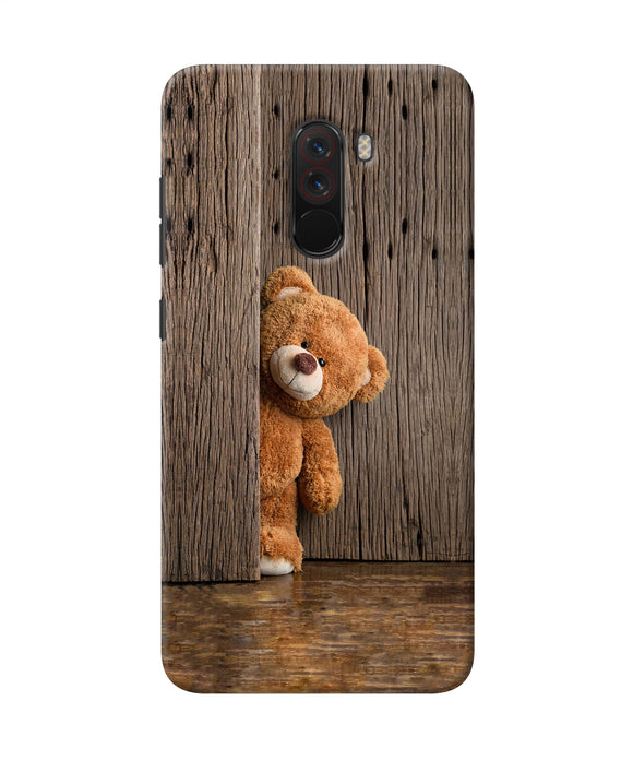 Teddy Wooden Poco F1 Back Cover