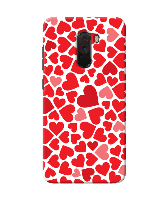 Red Heart Canvas Print Poco F1 Back Cover