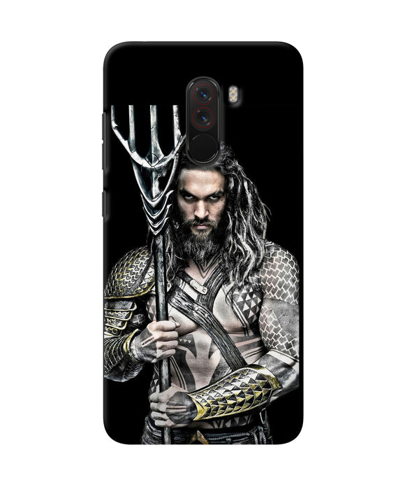 Aquaman Trident Black Poco F1 Back Cover