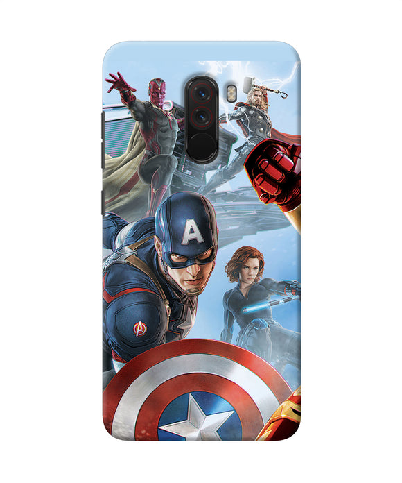 Avengers On The Sky Poco F1 Back Cover