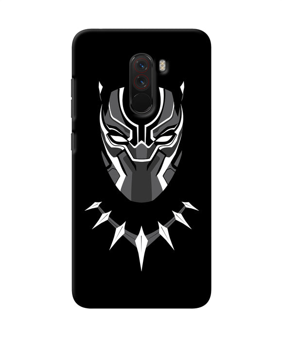 Black Penthon Cartoon Poco F1 Back Cover