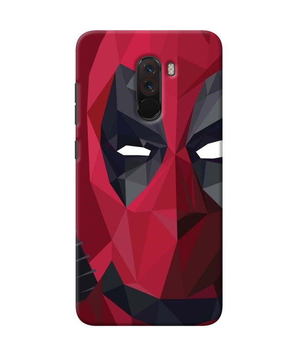 Abstract Deadpool Half Mask Poco F1 Back Cover