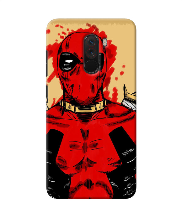 Blooded Deadpool Poco F1 Back Cover