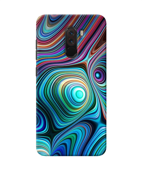 Abstract Coloful Waves Poco F1 Back Cover