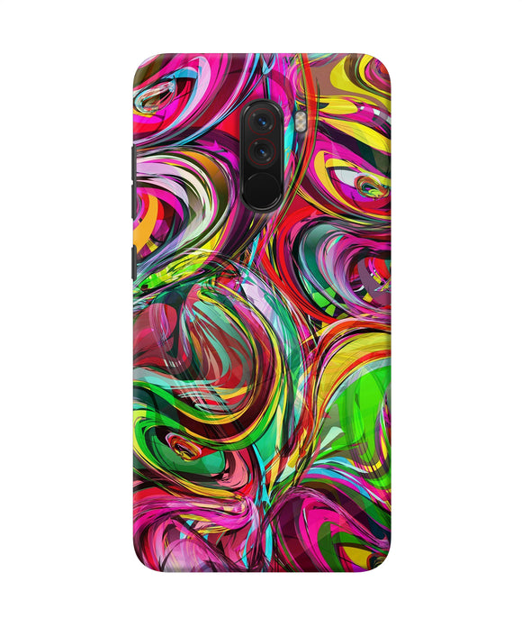 Abstract Colorful Ink Poco F1 Back Cover