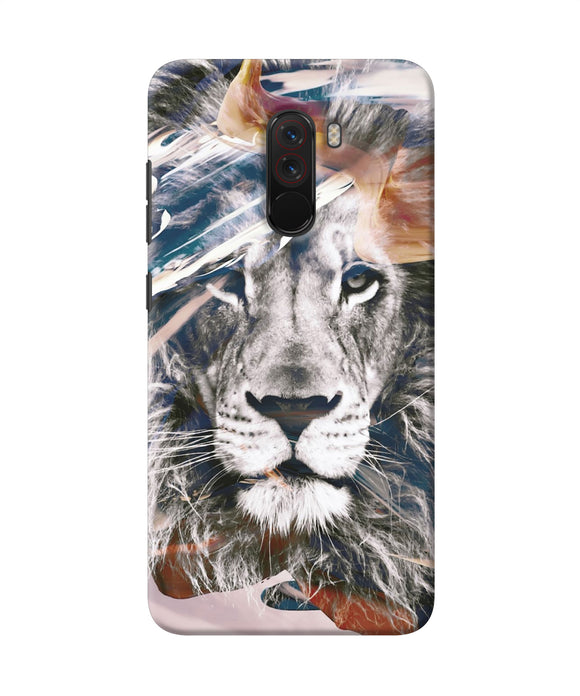 Lion Poster Poco F1 Back Cover