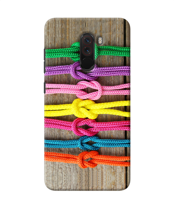 Colorful Shoelace Poco F1 Back Cover