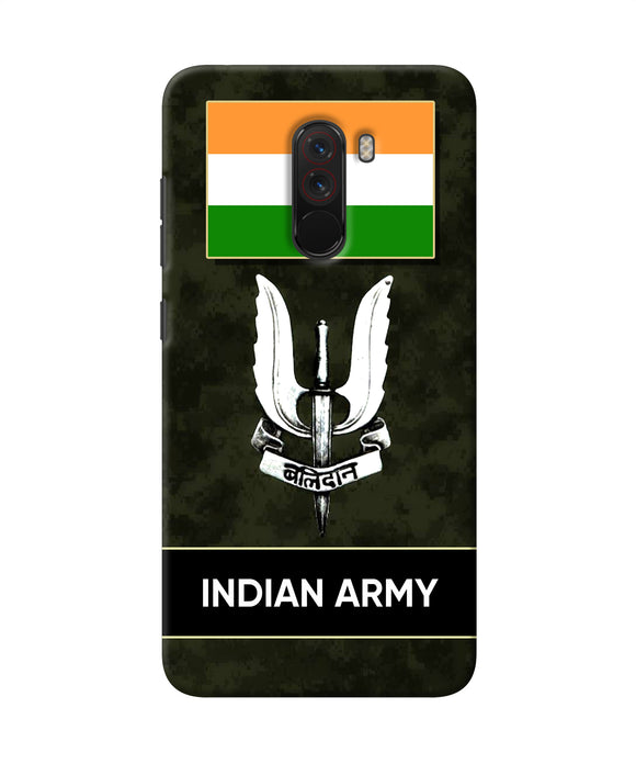Indian Flag Balidan Logo Poco F1 Back Cover