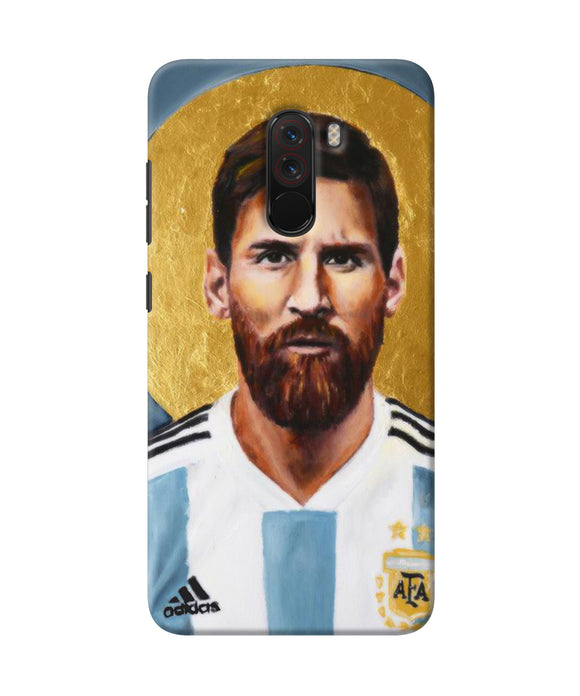Messi Face Poco F1 Back Cover
