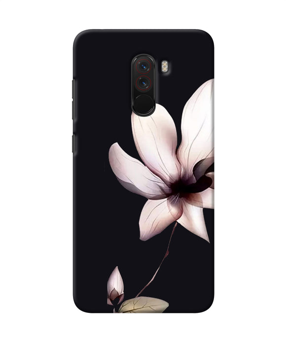 Flower White Poco F1 Back Cover
